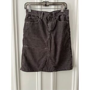 Gap 1969 dark brown corduroy skirt 26